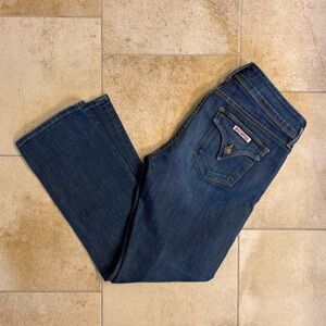 Hudson Beth Baby Boot Crop Blue Denim Jeans